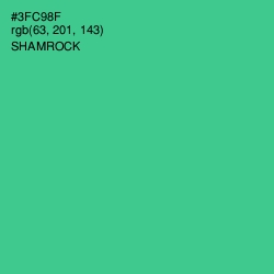 #3FC98F - Shamrock Color Image