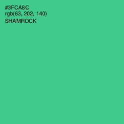 #3FCA8C - Shamrock Color Image