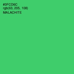 #3FCD6C - Malachite Color Image