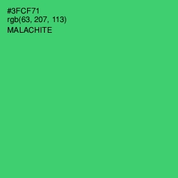 #3FCF71 - Malachite Color Image