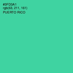 #3FD3A1 - Puerto Rico Color Image