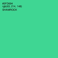 #3FD694 - Shamrock Color Image
