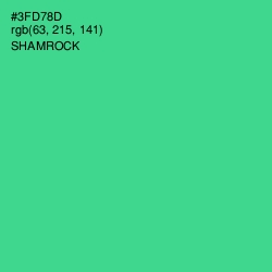 #3FD78D - Shamrock Color Image