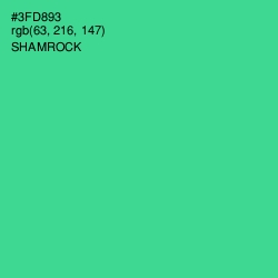 #3FD893 - Shamrock Color Image