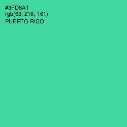 #3FD8A1 - Puerto Rico Color Image