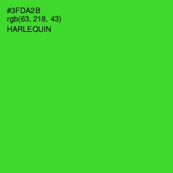 #3FDA2B - Harlequin Color Image