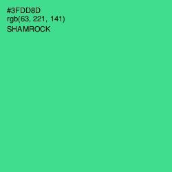 #3FDD8D - Shamrock Color Image