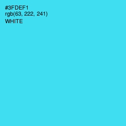 #3FDEF1 - Turquoise Color Image