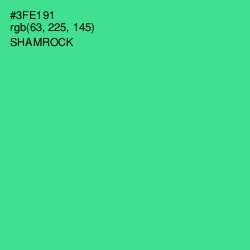 #3FE191 - Shamrock Color Image