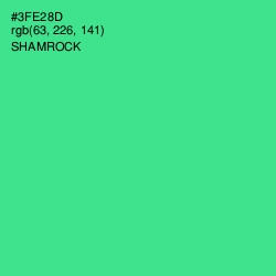 #3FE28D - Shamrock Color Image