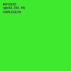 #3FE92D - Harlequin Color Image