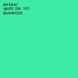 #3FEAA7 - Shamrock Color Image