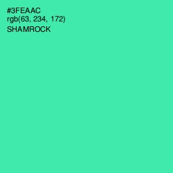 #3FEAAC - Shamrock Color Image