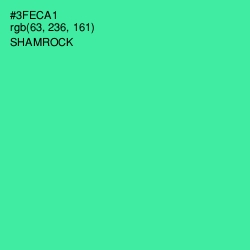 #3FECA1 - Shamrock Color Image