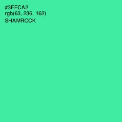 #3FECA2 - Shamrock Color Image