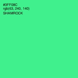 #3FF08C - Shamrock Color Image