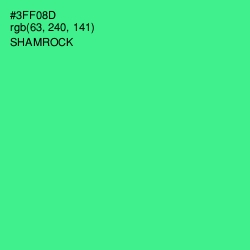 #3FF08D - Shamrock Color Image