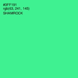 #3FF191 - Shamrock Color Image