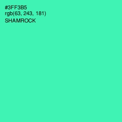 #3FF3B5 - Shamrock Color Image