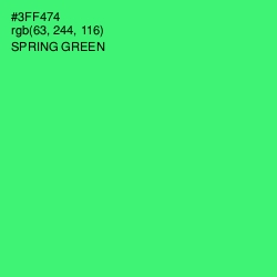 #3FF474 - Spring Green Color Image