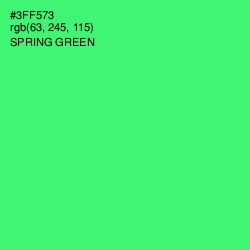 #3FF573 - Spring Green Color Image