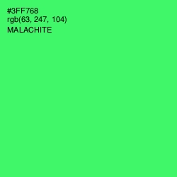#3FF768 - Malachite Color Image