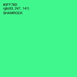 #3FF78D - Shamrock Color Image