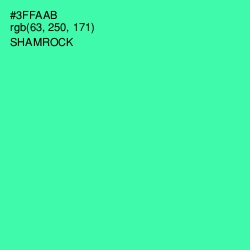 #3FFAAB - Shamrock Color Image