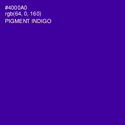 #4000A0 - Pigment Indigo Color Image