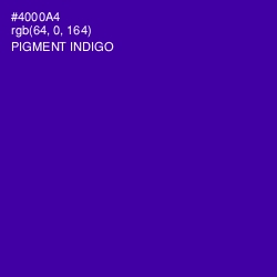 #4000A4 - Pigment Indigo Color Image
