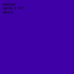 #4000A7 - Pigment Indigo Color Image