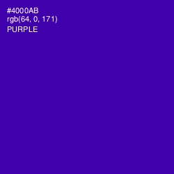 #4000AB - Purple Color Image