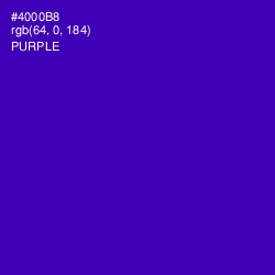 #4000B8 - Purple Color Image