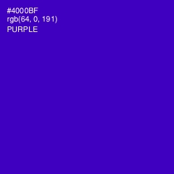 #4000BF - Purple Color Image