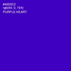 #4000C2 - Purple Heart Color Image
