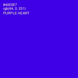 #4000E7 - Purple Heart Color Image