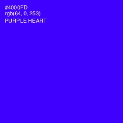 #4000FD - Purple Heart Color Image