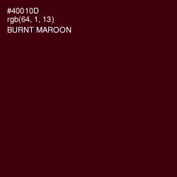 #40010D - Burnt Maroon Color Image