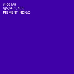 #4001A9 - Pigment Indigo Color Image