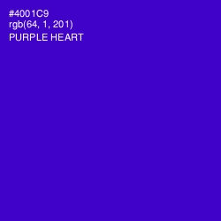 #4001C9 - Purple Heart Color Image