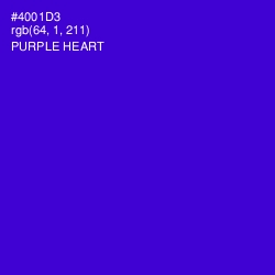 #4001D3 - Purple Heart Color Image