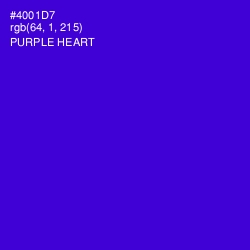 #4001D7 - Purple Heart Color Image