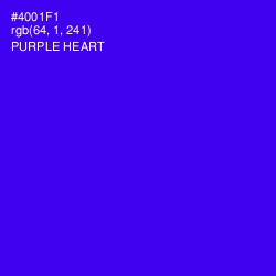 #4001F1 - Purple Heart Color Image