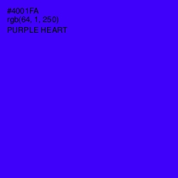 #4001FA - Purple Heart Color Image