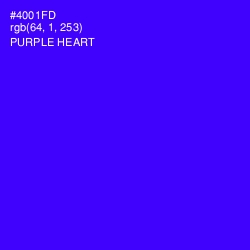 #4001FD - Purple Heart Color Image