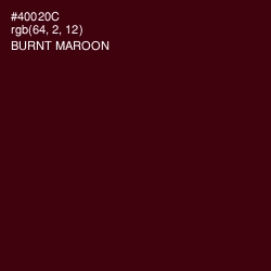 #40020C - Burnt Maroon Color Image