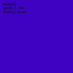 #4002C2 - Purple Heart Color Image