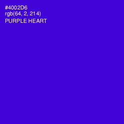 #4002D6 - Purple Heart Color Image