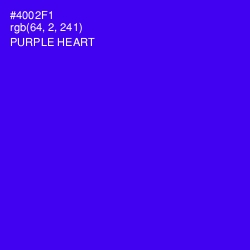 #4002F1 - Purple Heart Color Image