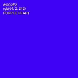 #4002F2 - Purple Heart Color Image